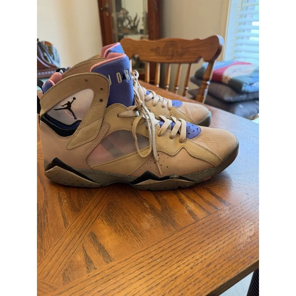 Air Jordan 7 Retro SE Sapphire Pink Blue High Top Sneaker DJ2636-204 Sz 12